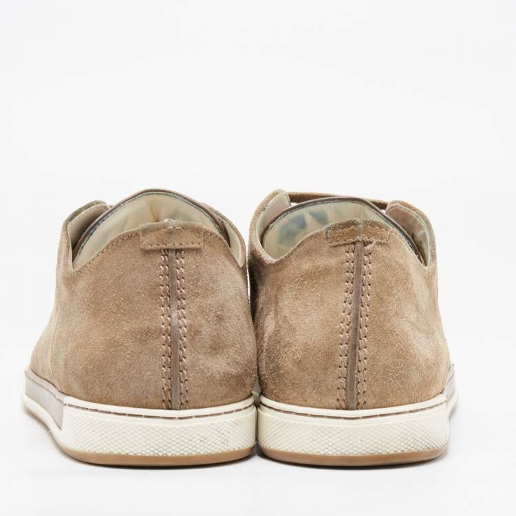 Pre Owned Dior Brown Suede Low Top Sneakers Size 42