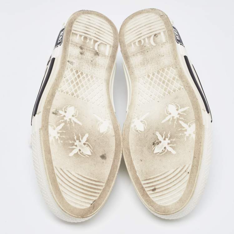 Pre Owned Dior Transparent/White Mesh and PVC  B23 Low Top Sneakers Size 43