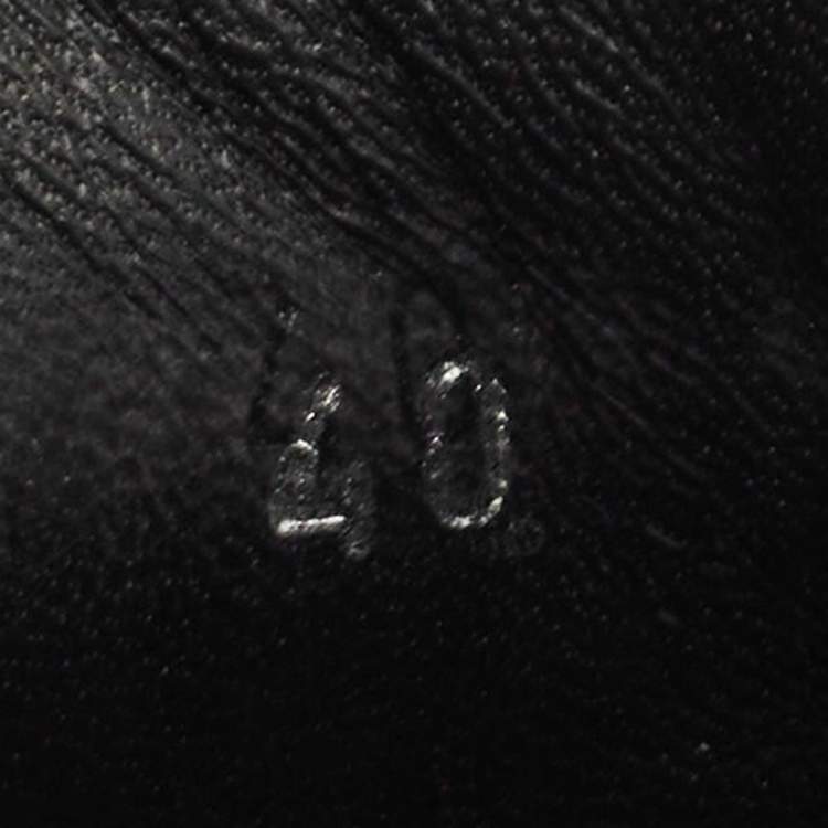 Pre Owned Dior Black Leather and Suede Low Top Sneakers Size 40
