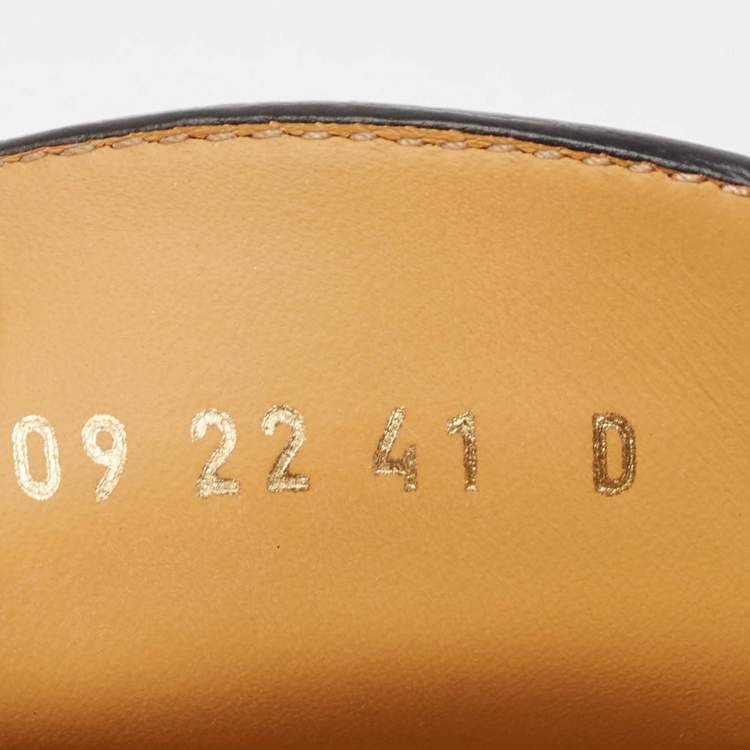 Pre Owned Dior Black Leather Boy Loafers Size 41