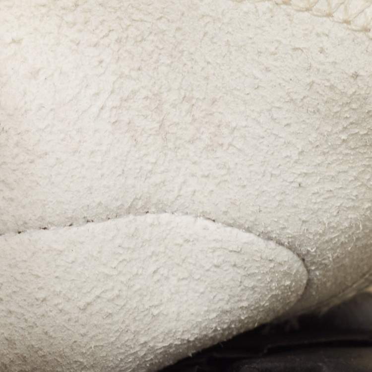 Pre Owned Dior White Oblique Mesh and Rubber B23 Low Top Sneakers Size 41.5