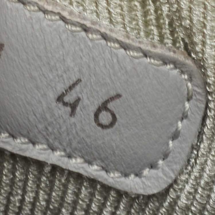 Pre Owned Dior White/Grey Leather B27 Low Top Sneakers Size 46