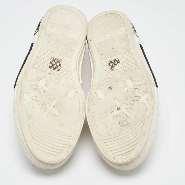 Pre Owned Dior White Oblique Canvas Walk'n'Dior Sneakers Size 45