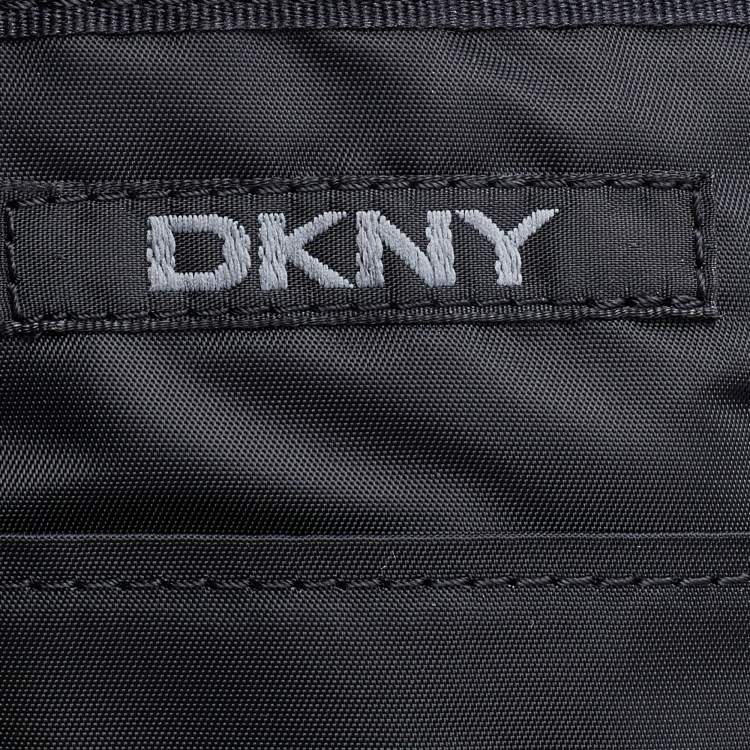 Pre Owned DKNY Black Nylon Garment Luggage Travel Bag