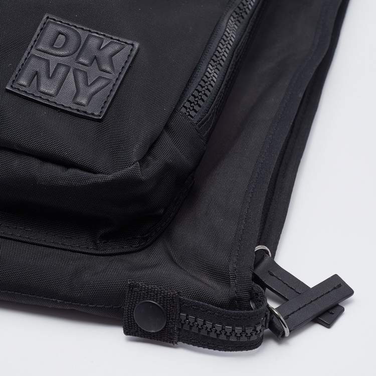 Pre Owned DKNY Black Nylon Garment Luggage Travel Bag