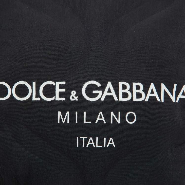 Pre Owned Dolce & Gabbana Black Nylon Logo Crossbody Bag