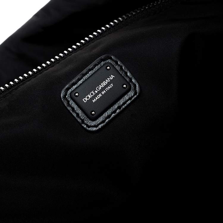 Pre Owned Dolce & Gabbana Black Nylon Drawstring Backpack