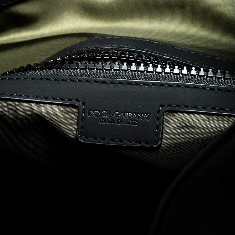 Pre Owned Dolce & Gabbana Black Neoprene Fabric Palermo Tecnico Backpack 