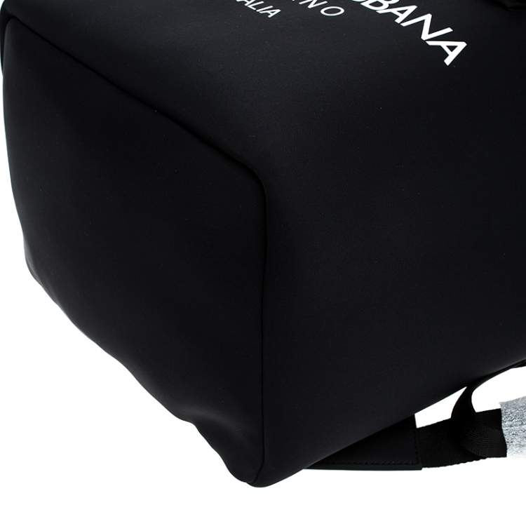 Pre Owned Dolce & Gabbana Black Neoprene Fabric Palermo Tecnico Backpack 