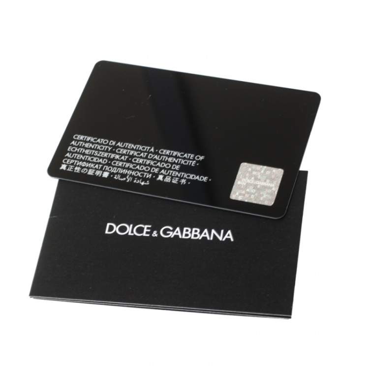 Pre Owned Dolce & Gabbana Black Leather Gothic Messenger Bag