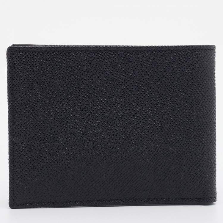 Pre Owned Dolce & Gabbana Black Leather Bifold Wallet