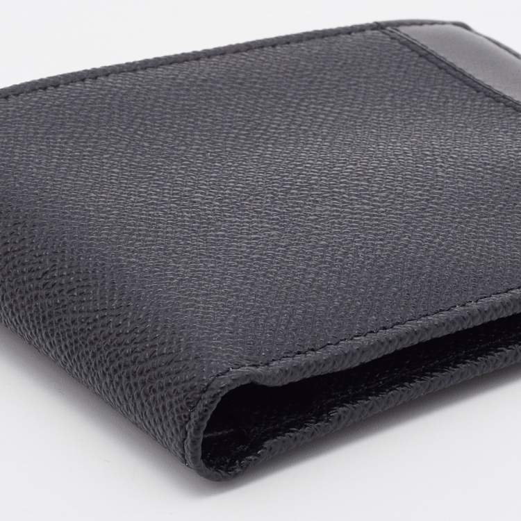 Pre Owned Dolce & Gabbana Black Leather Bifold Wallet