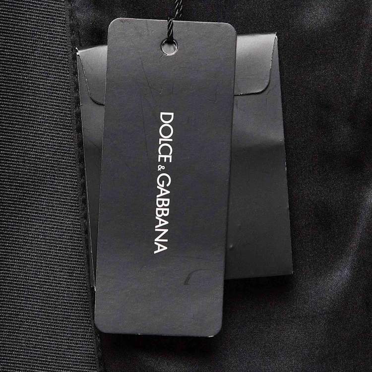 Pre Owned Dolce & Gabbana Black Wool Blend Tailored Wool 3 Pc Suit Set L