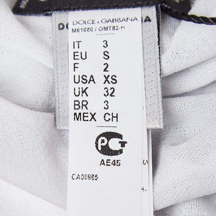 Pre Owned Dolce & Gabbana Beachwear Black Printed Synthetic Boxer Shorts S