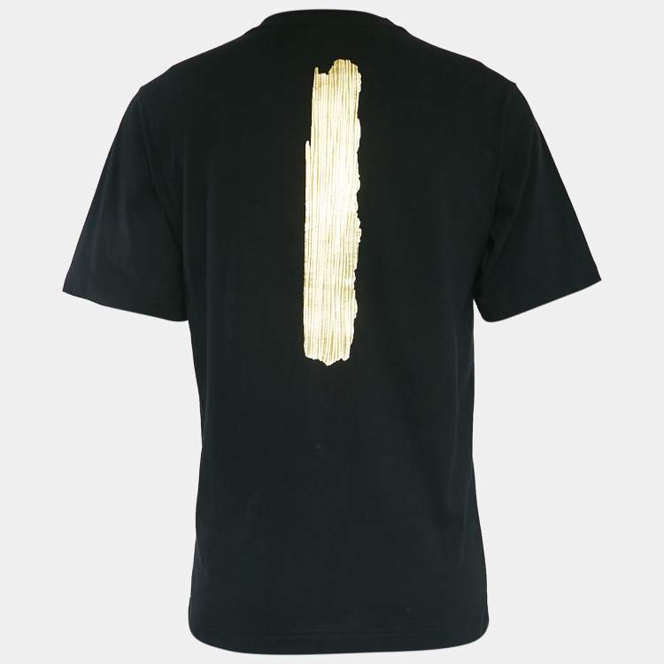 مملوكة مسبقًا Dolce & Gabbana Black Logo Print Cotton Jersey T-Shirt XS