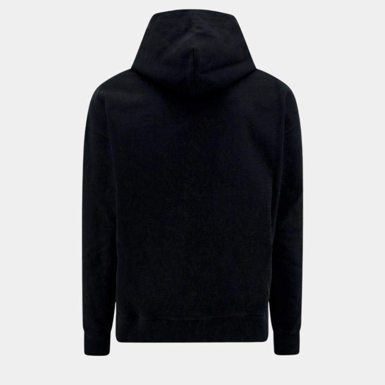 パーカー・フーディ Dolce & Gabbana Black cotton sweatshirt Dolce & Gabbana rhinestone-embellished Cotton Hoodie | Black