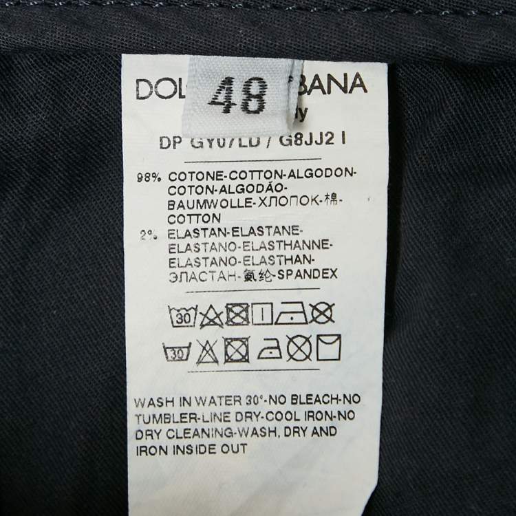 مملوكة مسبقًا Dolce & Gabbana Navy Blue Denim Skinny Fit Jeans M Waist 31"