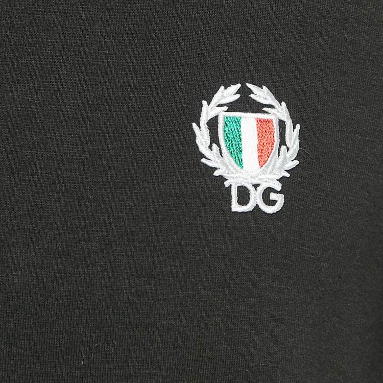 Pre Owned Dolce & Gabbana Underwear Black Cotton Crewneck T-Shirt L