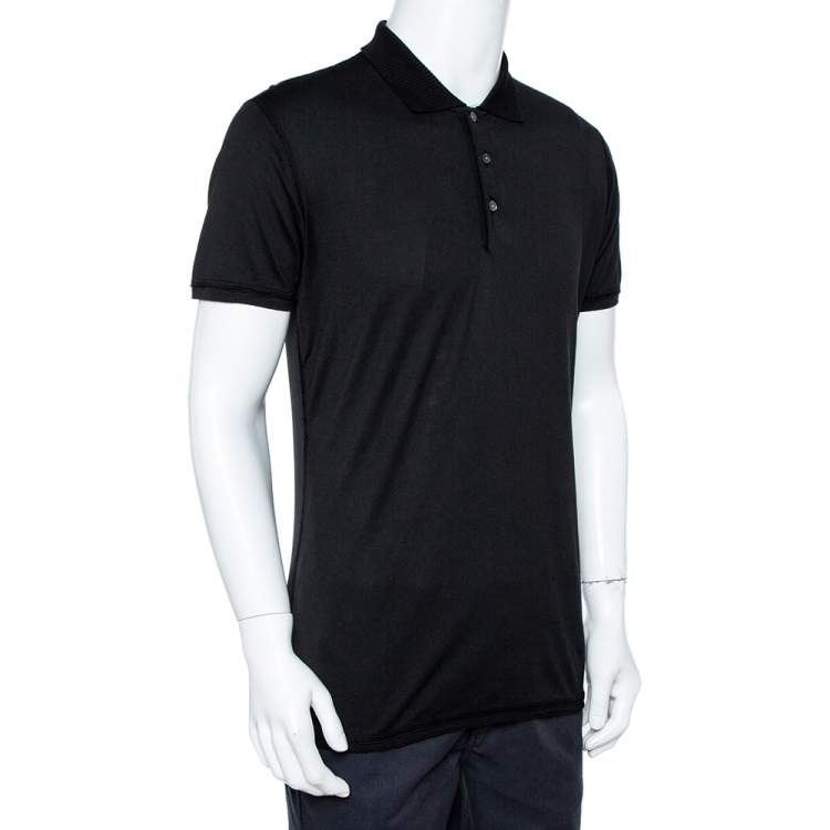 polo t shirts for men black