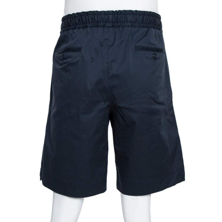 Pre Owned Dolce & Gabbana Midnight Blue Cotton Shorts XXL