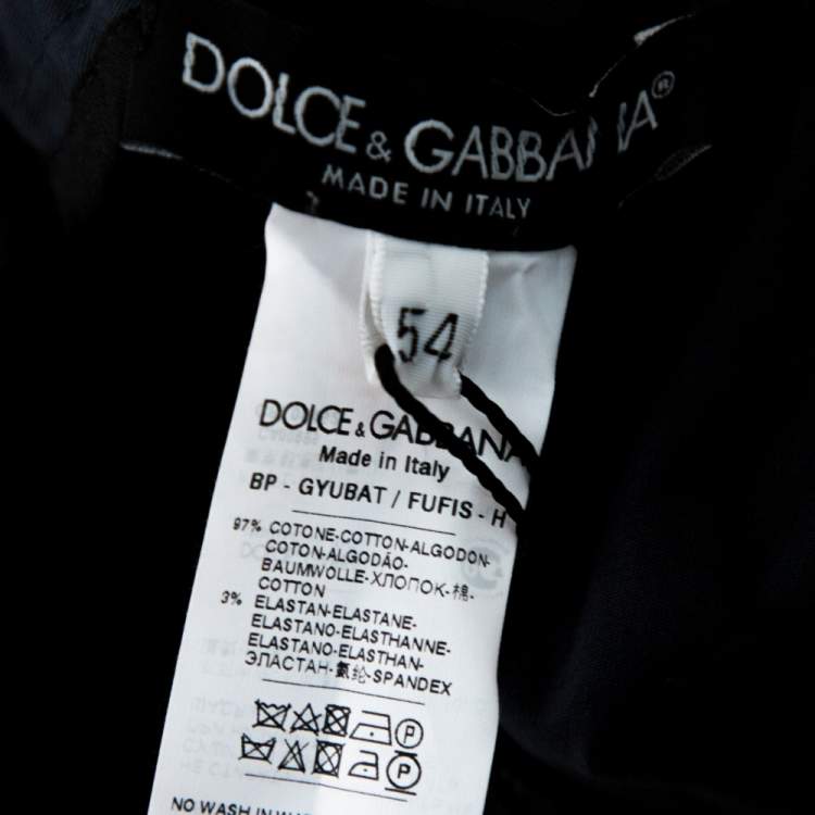 Pre Owned Dolce & Gabbana Midnight Blue Cotton Shorts XXL