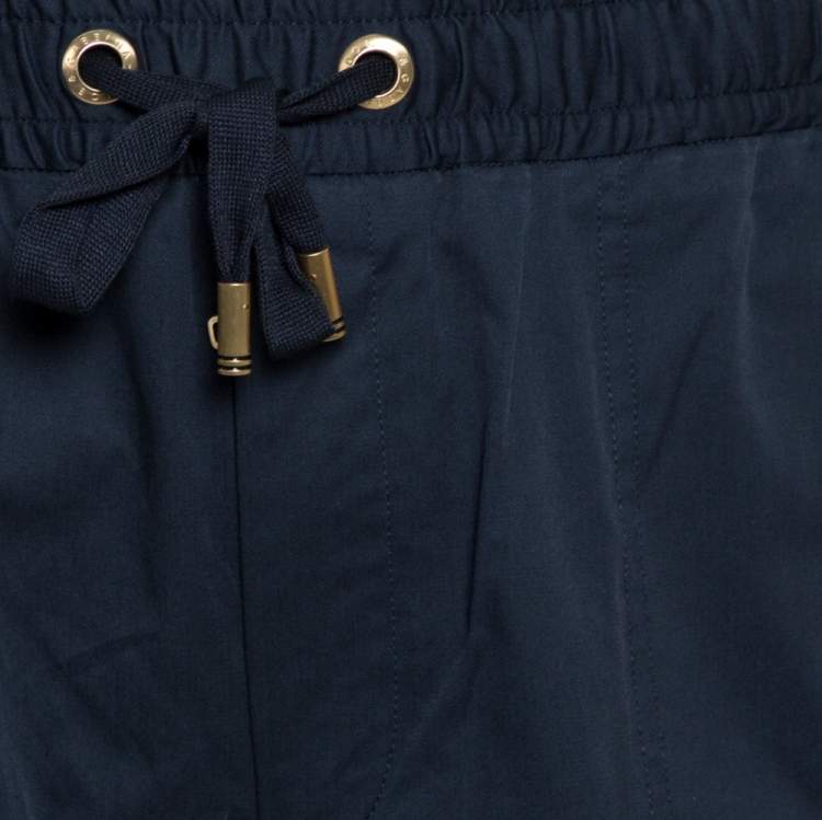 Pre Owned Dolce & Gabbana Midnight Blue Cotton Shorts XXL
