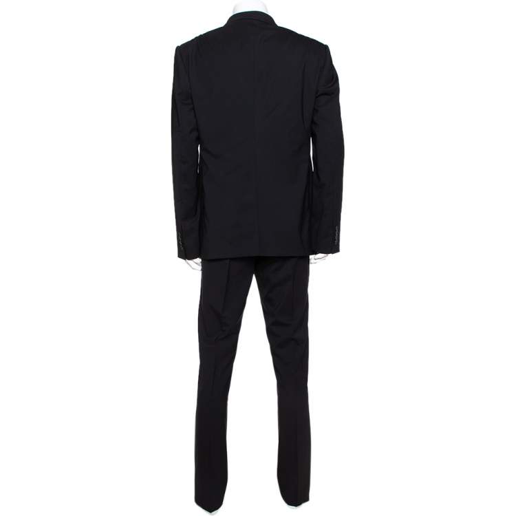 Pre Owned Dolce & Gabbana Black Wool Tailored Martini Suit 4XL