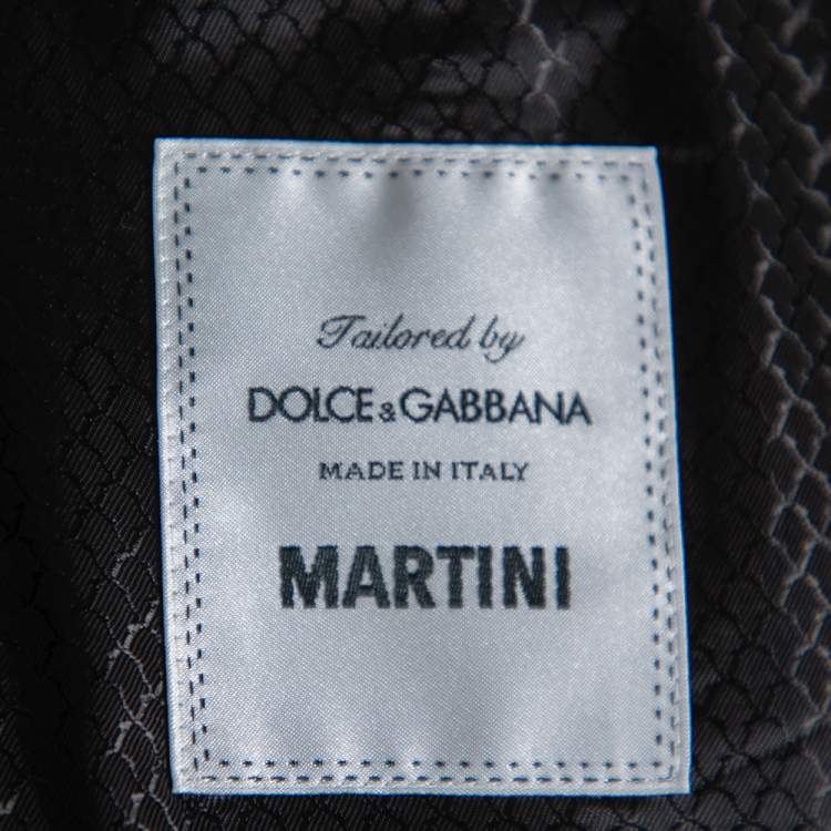 Pre Owned Dolce & Gabbana Black Wool Tailored Martini Suit 4XL