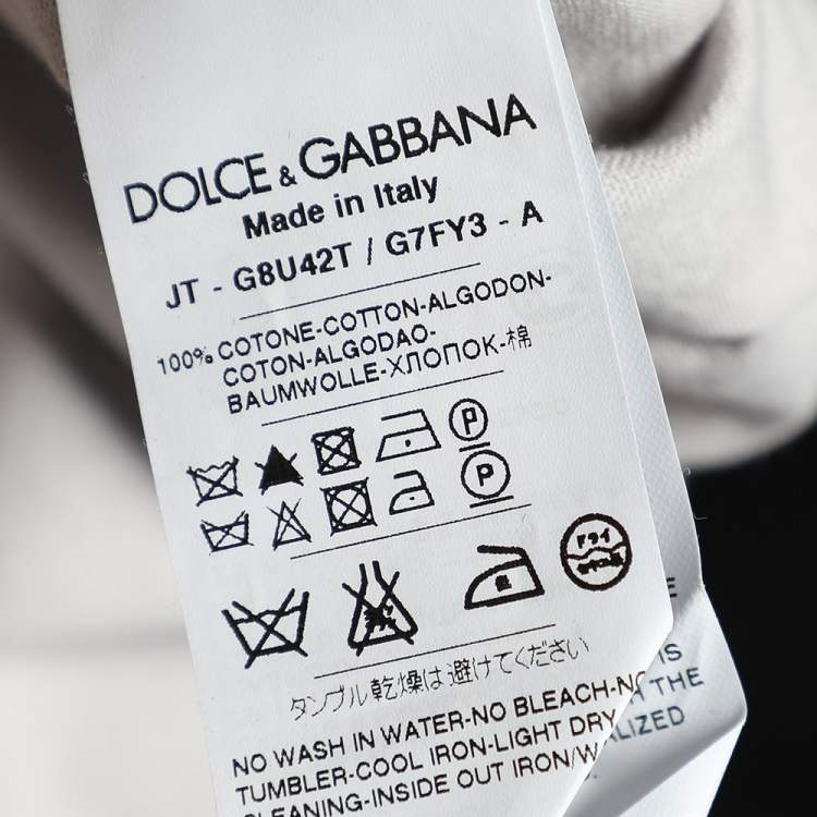 Pre Owned Dolce & Gabbana Grey Mickey Mouse Printed Cotton Crewneck T-Shirt XXL