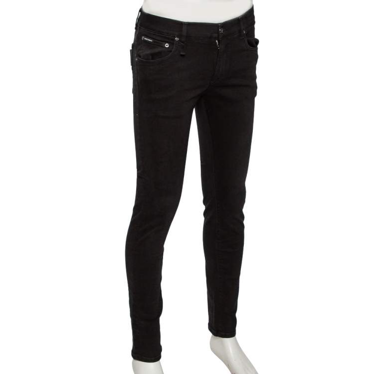 مملوكة مسبقًا Dolce & Gabbana Black Denim Jeans S
