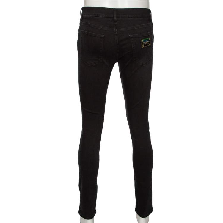 مملوكة مسبقًا Dolce & Gabbana Black Denim Jeans S