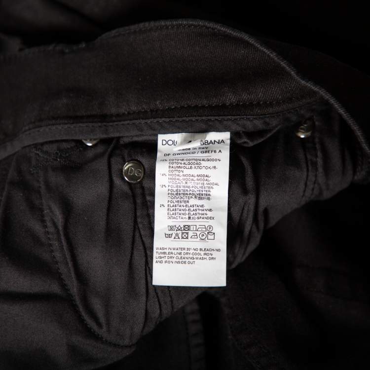 مملوكة مسبقًا Dolce & Gabbana Black Denim Jeans S
