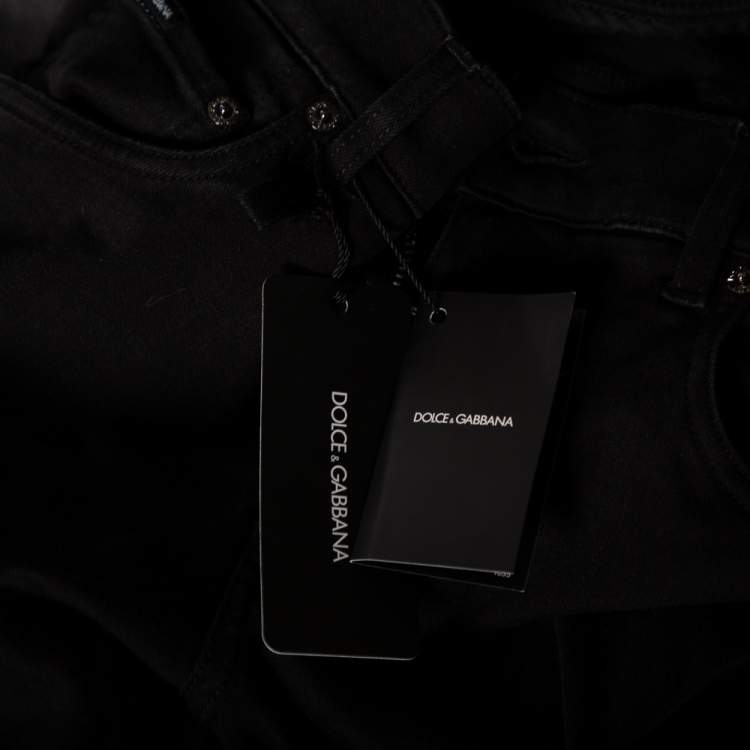 مملوكة مسبقًا Dolce & Gabbana Black Denim Jeans S