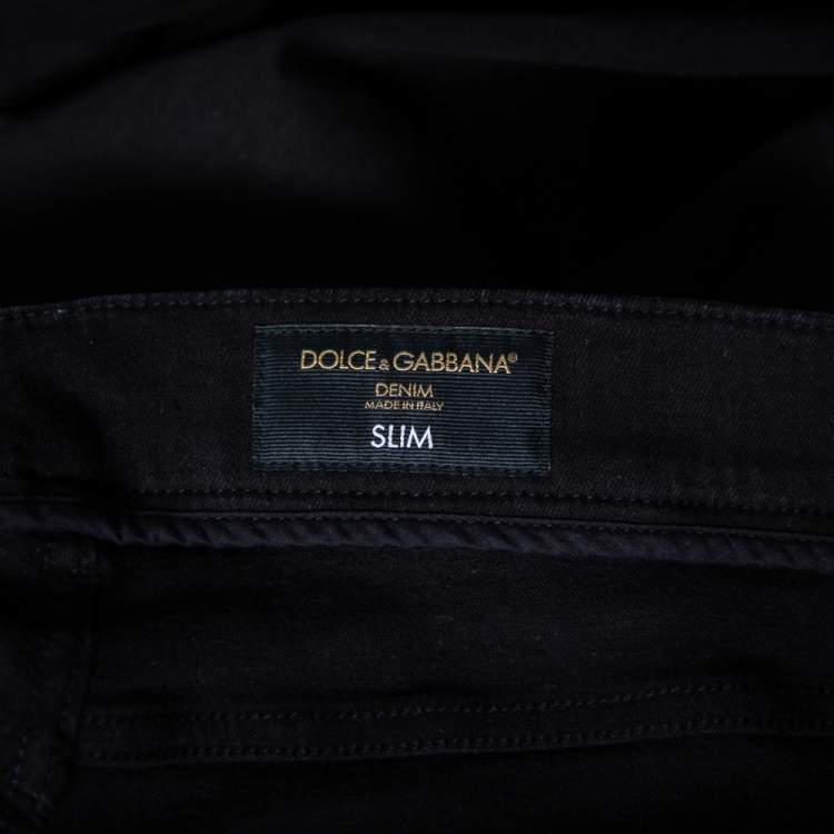 مملوكة مسبقًا Dolce & Gabbana Black Denim Jeans S