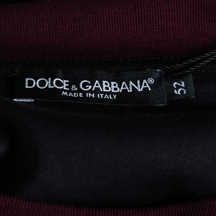 Pre Owned Dolce & Gabbana Midnight Blue Floral Printed Cotton Crewneck T-Shirt XL