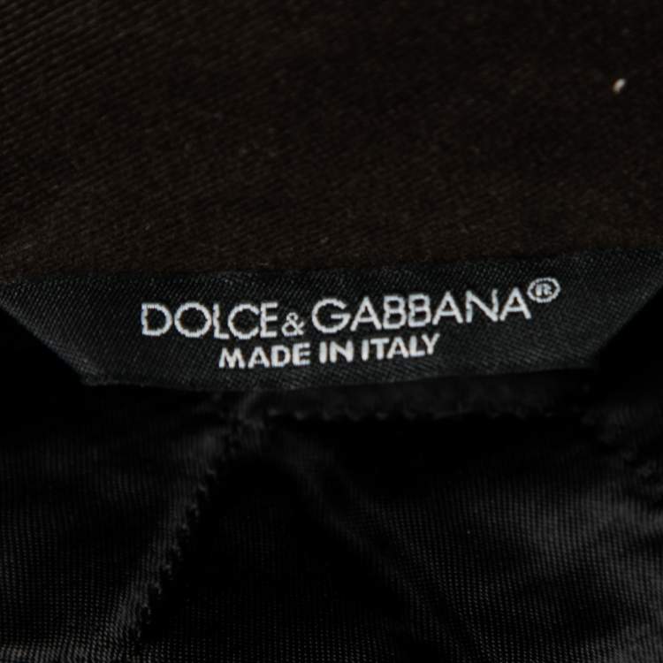Pre Owned Dolce & Gabbana Dark Brown Cotton Double Breasted Jacket XL