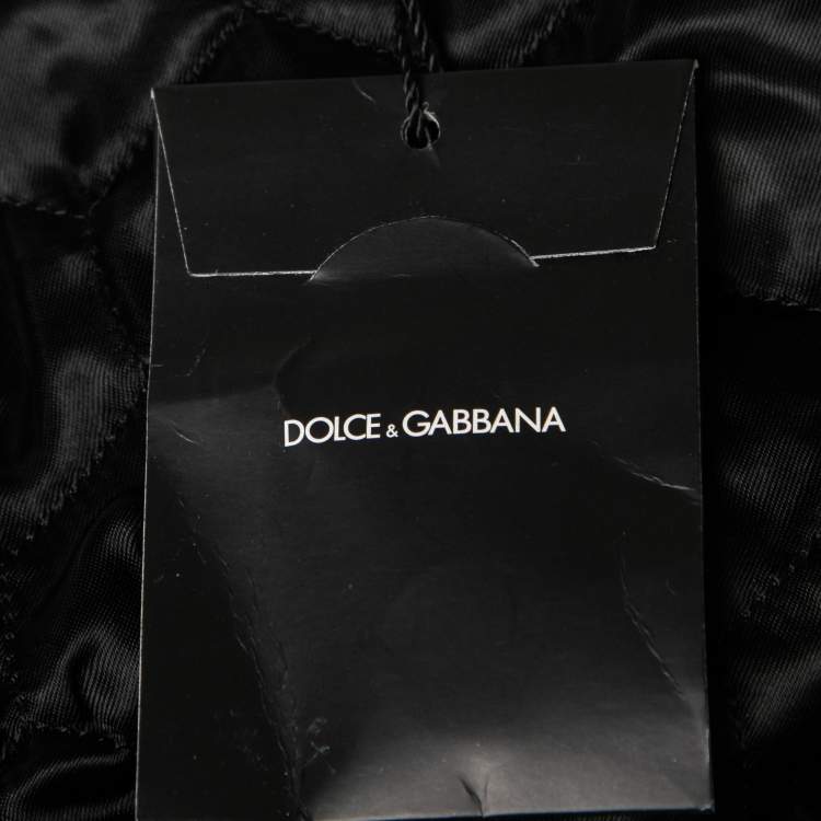 Pre Owned Dolce & Gabbana Dark Brown Cotton Double Breasted Jacket XL
