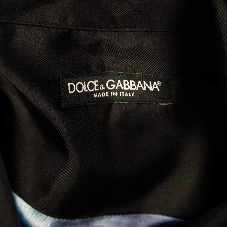 Pre Owned Dolce & Gabbana Multicolor Silk Hawaiian Print Shirt XL
