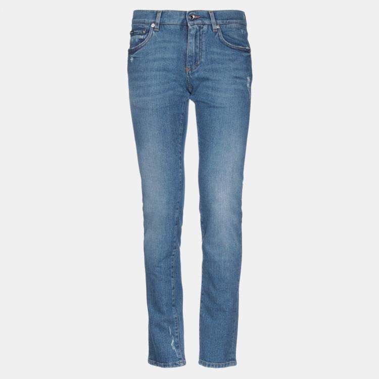 Pre Owned Dolce & Gabbana Cotton Jeans 44