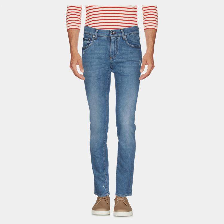 Pre Owned Dolce & Gabbana Cotton Jeans 44
