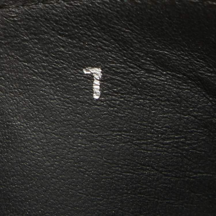 Pre Owned Dolce & Gabbana Black Crocodile and Lizard Leather Crisscross Flat Slide Size 41