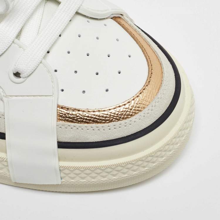 Pre Owned Dolce & Gabbana Multicolor Leather Rubber Custom 2.Zero Low Top Sneakers 43