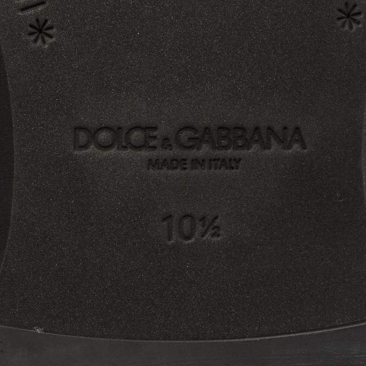 مملوكة مسبقًا حذاء لوفرز دولتشي آند غابانا جلد أسود مقاس 44.5