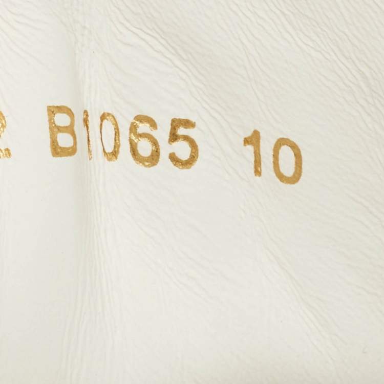 Pre Owned Dolce & Gabbana Portofino Size 44 White Leather Low Top Sneakers