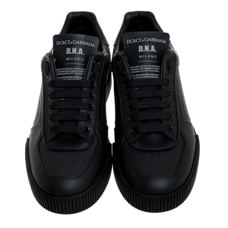 dolce and gabbana black trainers