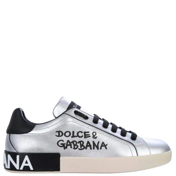 Dolce and gabbana silver shoes sale