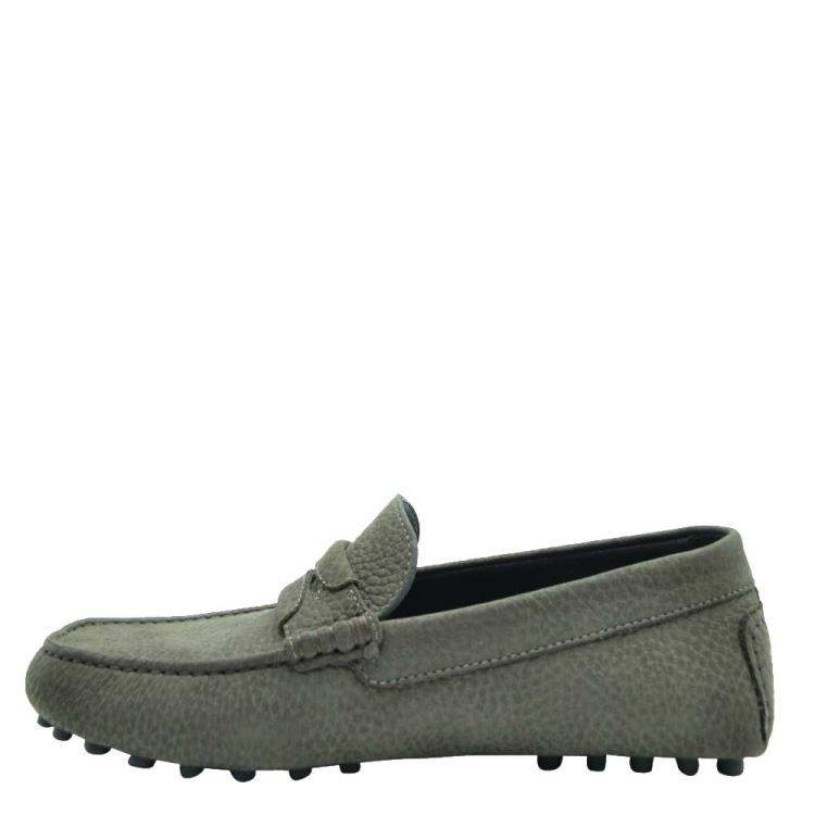 dark green loafers mens