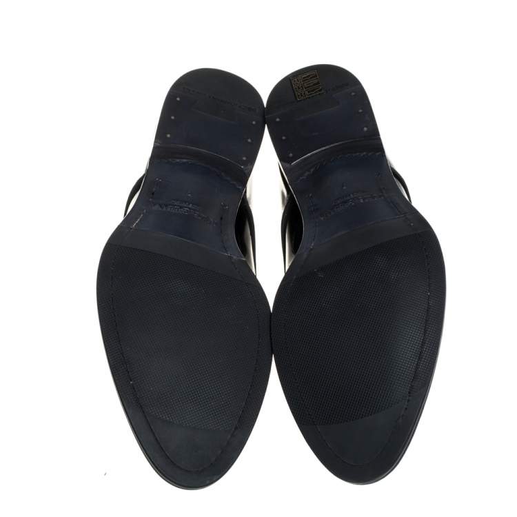 Pre Owned Dolce & Gabbana Black Patent Leather Derby Size 41