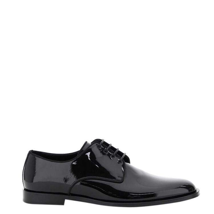 dolce and gabbana patent leather mens shoes