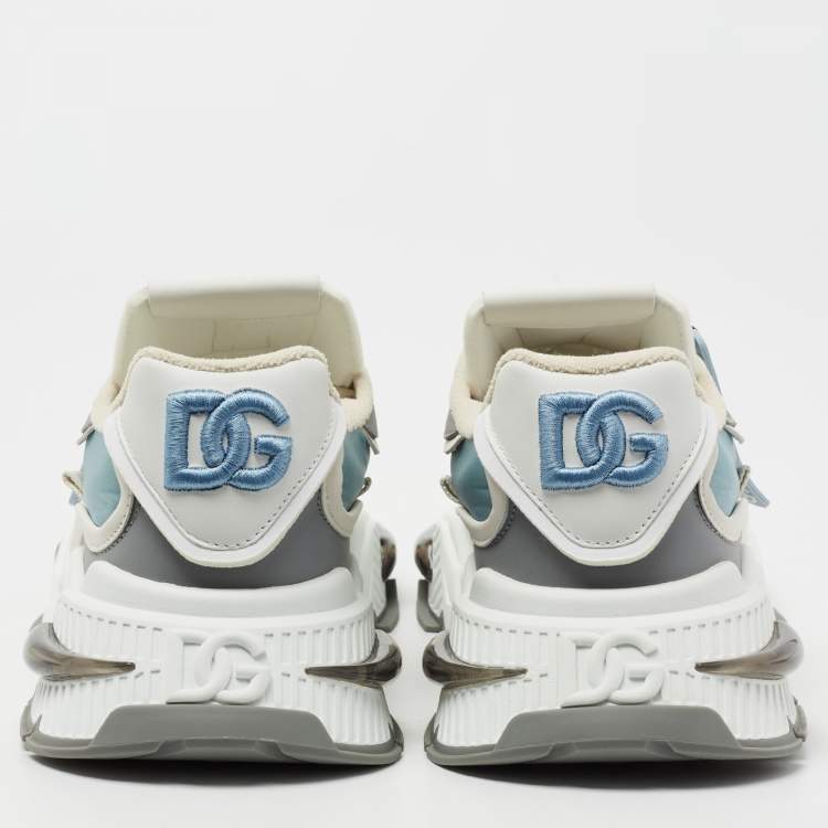مملوكة مسبقًا Dolce & Gabbana Multicolor Leather And Nylon Lace Up Sneakers Size 43 